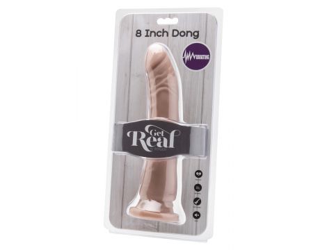 Wibrator realistyczny Get Real ToyJoy wibrujący 20.5 cm jasny - 3