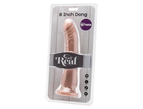 Wibrator realistyczny Get Real ToyJoy wibrujący 20.5 cm jasny - 4
