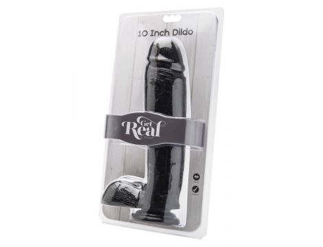 Dildo realistyczne ToyJoy z jądrami 25.5 cm czarne - 3