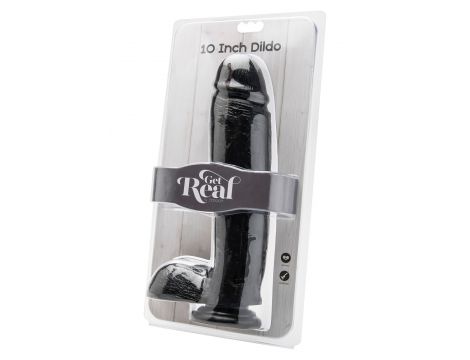 Dildo realistyczne ToyJoy z jądrami 25.5 cm czarne - 4