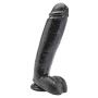 Dildo realistyczne ToyJoy z jądrami 25.5 cm czarne - 2