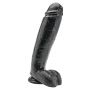 Dildo realistyczne ToyJoy z jądrami 25.5 cm czarne - 3