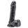 Dildo realistyczne z jądrami ToyJoy czarne 18 cm