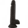 Dildo realistyczne silikonowe Real Safe slim czarny - 3
