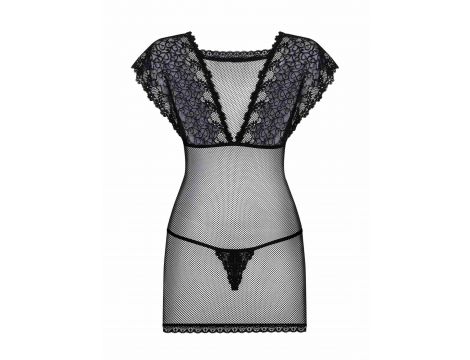 Koszulka nocna Obsessive z koronką i stringami L/XL - 2
