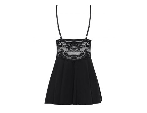 Babydoll Obsessive czarny z stringami L/XL - 2