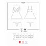 Babydoll Obsessive czarny z stringami L/XL - 4