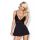 Babydoll Obsessive czarny z stringami L/XL