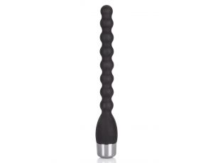 Silikonowy wibrujący korek analny Calexotics czarny 24 cm