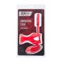 Pierścień wibrujący na łechtaczkę Black&Red czerwony silikonowy 14.5 cm - 2