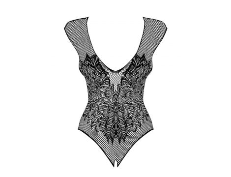 Erotyczne body siateczkowe czarne ze skrzydłami Obsessive S/M/L - 2