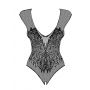 Erotyczne body siateczkowe czarne ze skrzydłami Obsessive S/M/L - 3