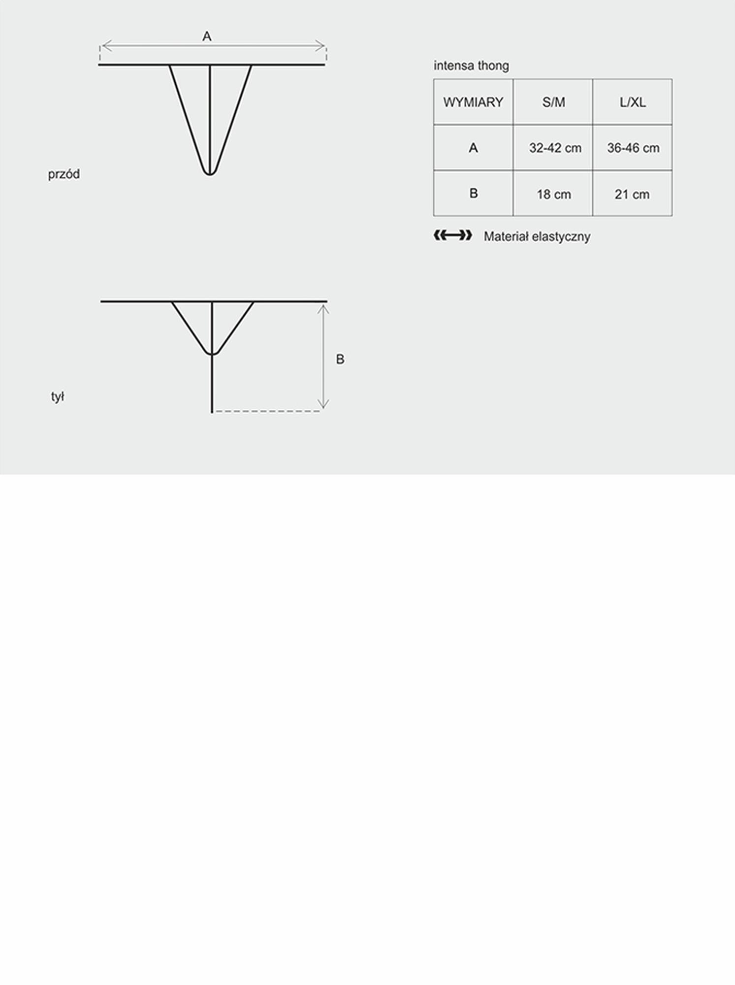 eleganckie seksowne stringi erotyczne intensa s/m