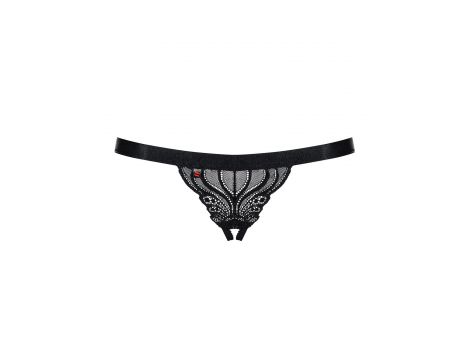Stringi otwarte koronkowe Obsessive S/M - 3