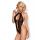 Erotyczne body Obsessive z otwartym przodem i krokiem S/M