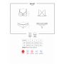 Koronkowy komplet bielizny Obsessive czarny L/XL - 8