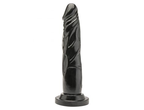 Dildo realistyczne ToyJoy Get Real czarne 18 cm - 2