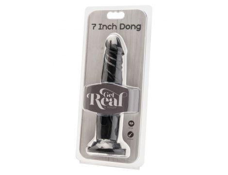 Dildo realistyczne ToyJoy Get Real czarne 18 cm - 3