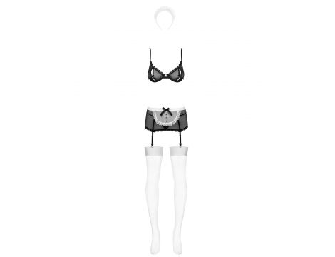 Przebranie pokojówki Maidme Obsessive komplet 5 części L/XL - 3
