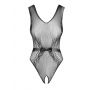 Seksowne body Obsessive z błyszczącą kokardką S/M/L - 7