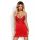 Gorset Lovica z stringami Obsessive czerwony XXL