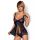 Babydoll z stringami Amanta Obsessive turkusowy S/M