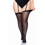Pończochy plus size przezroczyste Leg Avenue czarne - 3