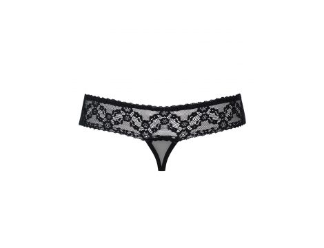 Koronkowe stringi otwarte Obsessive L/XL - 4