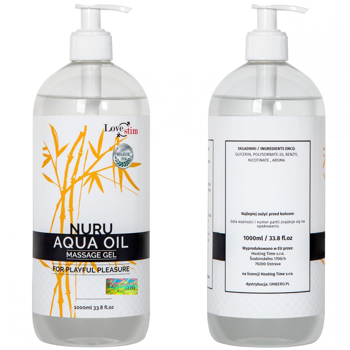 żel do orientalnego erotycznego masażu ciała nuru