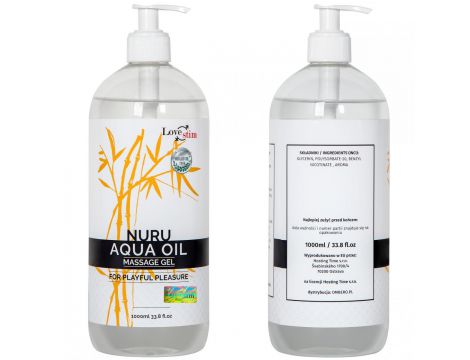 Olejek do masażu Nuru Aqua LoveStim 1000ml - 5