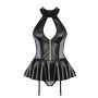 Gorset i figi wet look Obsessive S/M - 6