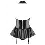 Gorset i figi wet look Obsessive S/M - 7
