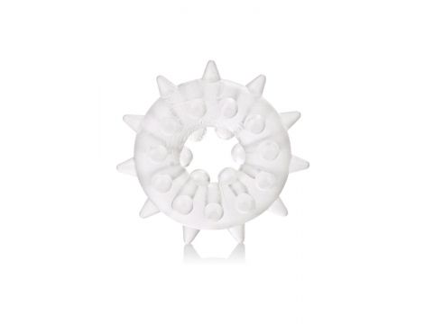 Pierścień erekcyjny Sexagon Enhancer 2 Calexotics przezroczysty 4 cm