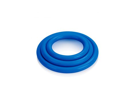 Pierścienie erekcyjne Tri Rings Calexotics silikonowe niebieskie - 9