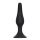 Korek analny silikonowy Slim Medium Lola Toys czarny 11,5 cm