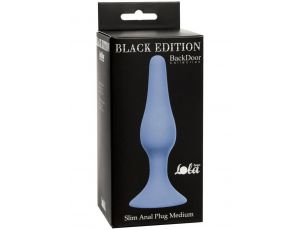 Korek analny silikonowy Slim Lola Toys niebieski 11,5 cm