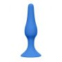 Korek analny silikonowy Slim Lola Toys niebieski 11,5 cm - 3