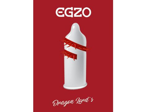 Prezerwatywy z wypustkami Egzo Dragon Lords - 3