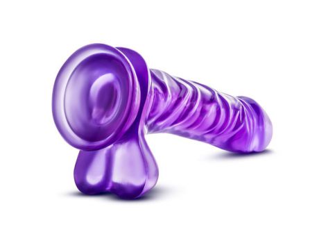 Dildo żelowe Blush B Yours Basic 8 fioletowe - 4