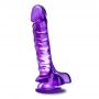 Dildo żelowe Blush B Yours Basic 8 fioletowe - 4