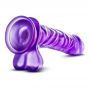 Dildo żelowe Blush B Yours Basic 8 fioletowe - 5