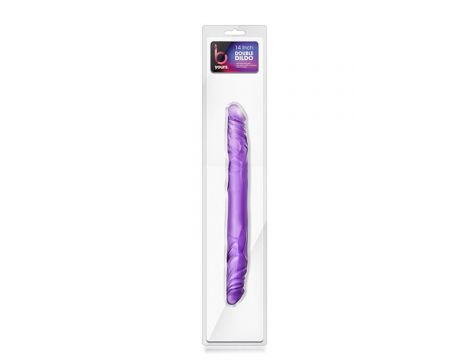 Podwójne dildo Blush B Yours fioletowe 36 cm PVC