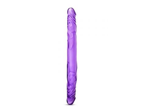 Podwójne dildo Blush B Yours fioletowe 36 cm PVC - 3