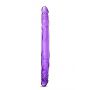 Podwójne dildo Blush B Yours fioletowe 36 cm PVC - 4