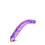 Podwójne dildo Blush B Yours fioletowe 36 cm PVC - 5