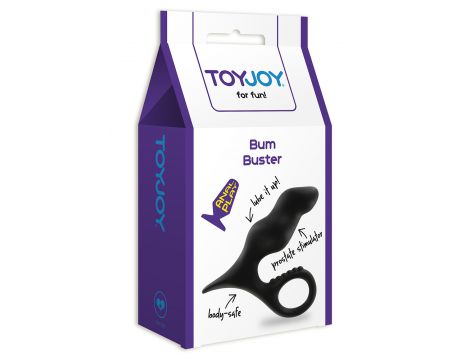 Korek analny silikonowy ToyJoy Bum Buster czarny 11.5 cm - 3