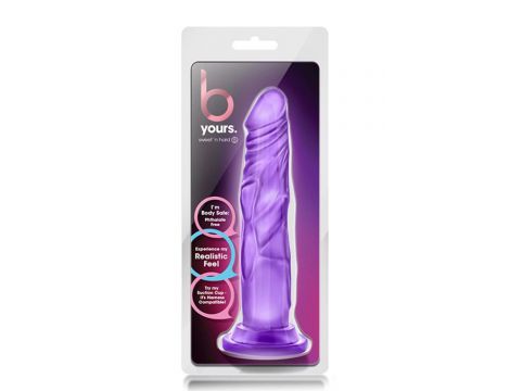 Dildo żelowe Blush B YOURS SWEET N HARD 5 fioletowe z przyssawką