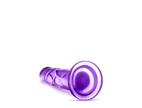 Dildo żelowe Blush B YOURS SWEET N HARD 5 fioletowe z przyssawką - 4