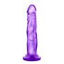 Dildo żelowe Blush B YOURS SWEET N HARD 5 fioletowe z przyssawką - 4
