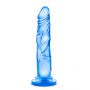 Dildo żelowe realistyczne Blush Sweet n Hard 5 niebieskie 3,7 cm - 3